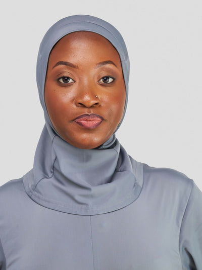 Zaiba Creations Modest Workout Sports Hijab - Grey - Shopzetu