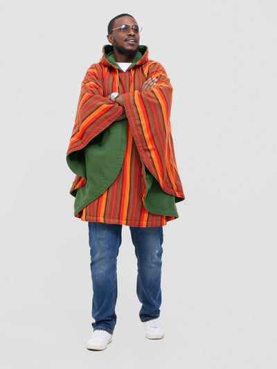 Solar Poncho - Orange / Red - Shopzetu