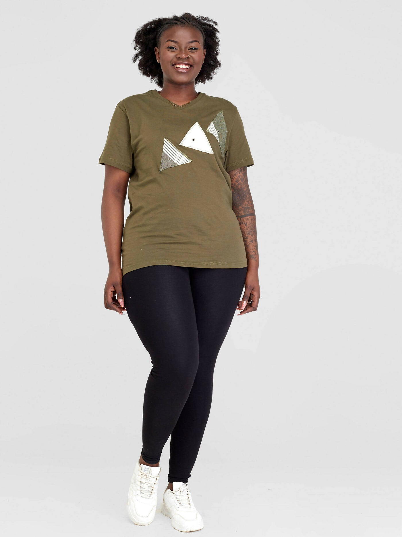 Vazi Afriq Unisex Cotton Jersey T- Shirt - Green