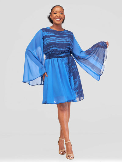 Kakiba Collections Anita Dress - Navy Blue - Shopzetu