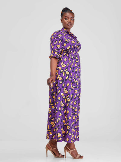 Lizola Lux Maxi Dress - Purple - Shopzetu