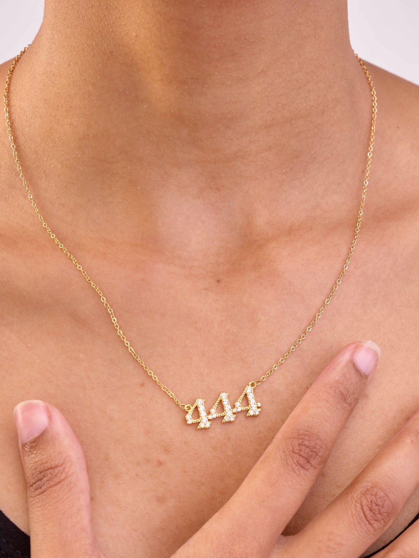 Bliss Jewelry 444 Necklace - Gold - Shopzetu