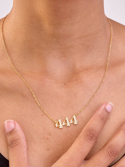 Bliss Jewelry 444 Necklace - Gold - Shopzetu