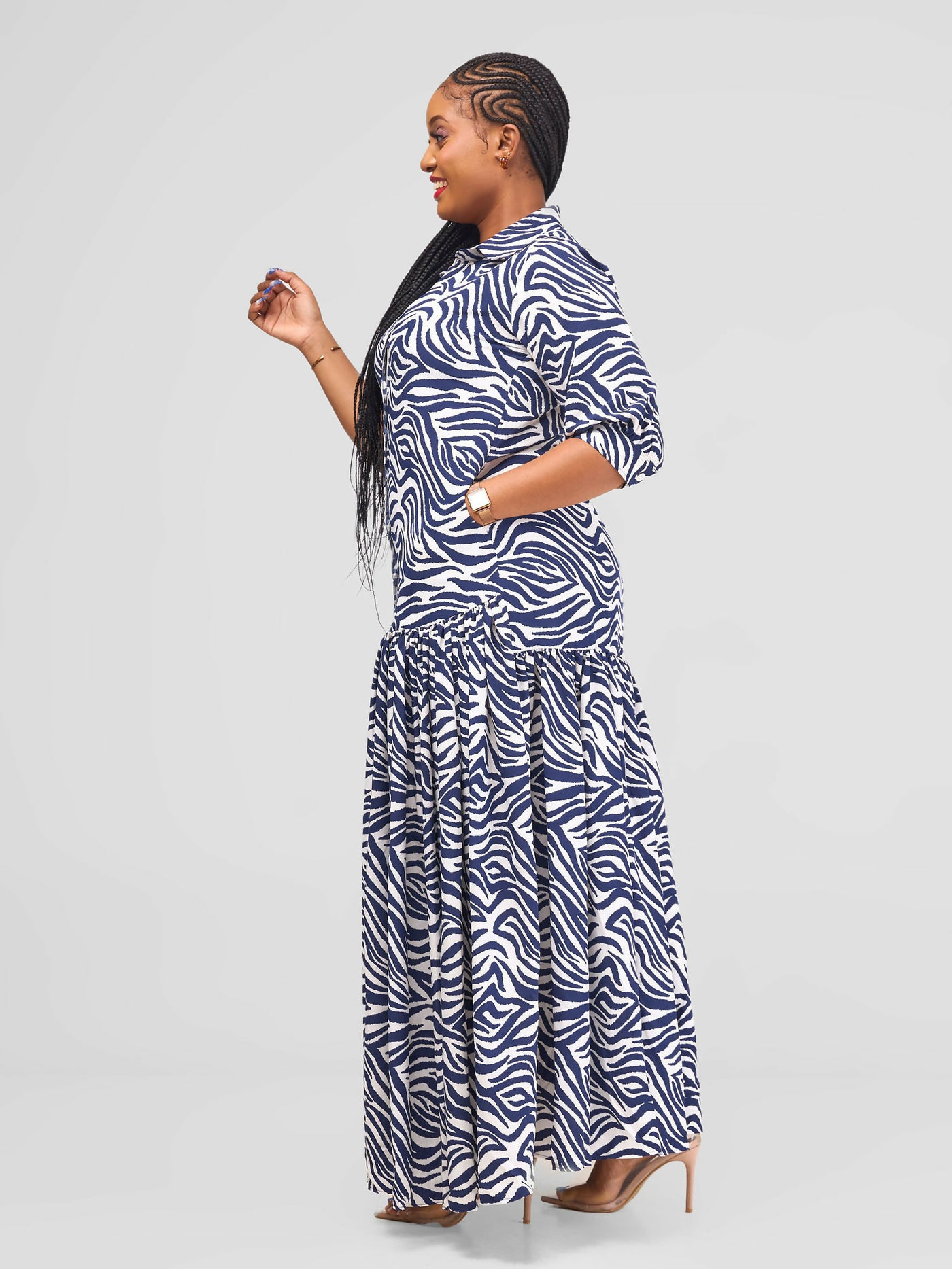Salok Havilah Ella Dress - Blue Print