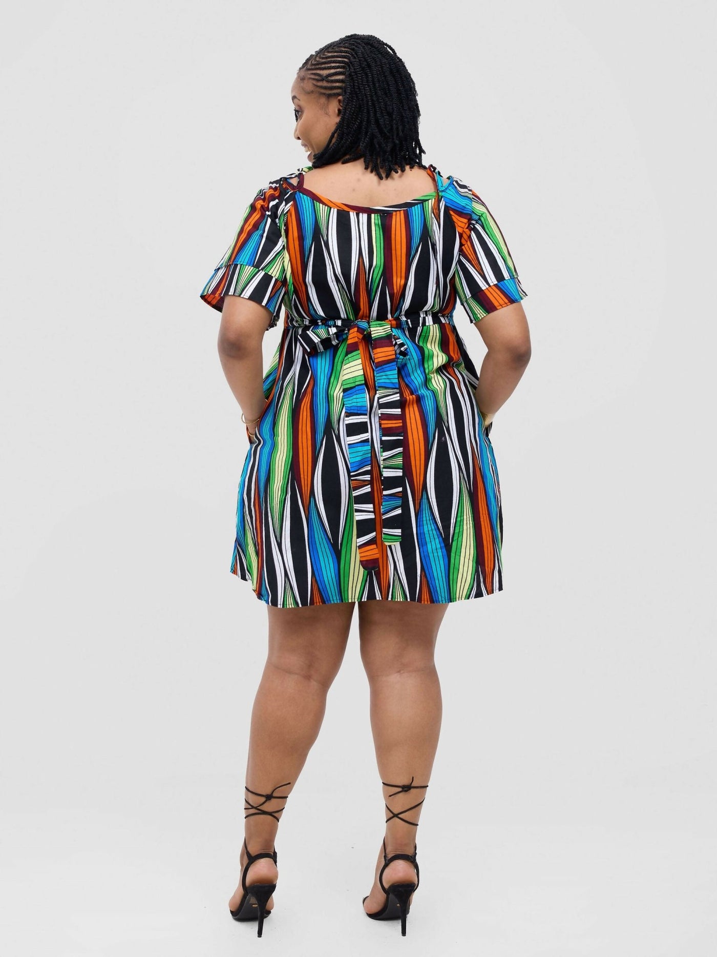 Dala Shift Dress - Multicolor - Shopzetu