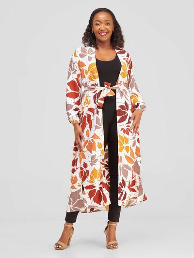 Kimono World Autumn Kimono - Floral Print - Shopzetu