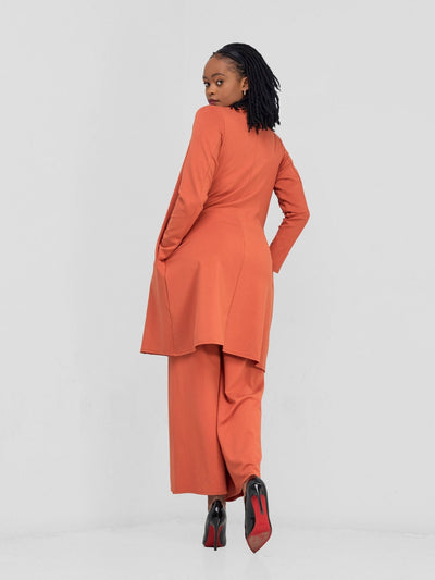 Vivo Basic Trench Coat - Rust - Shopzetu