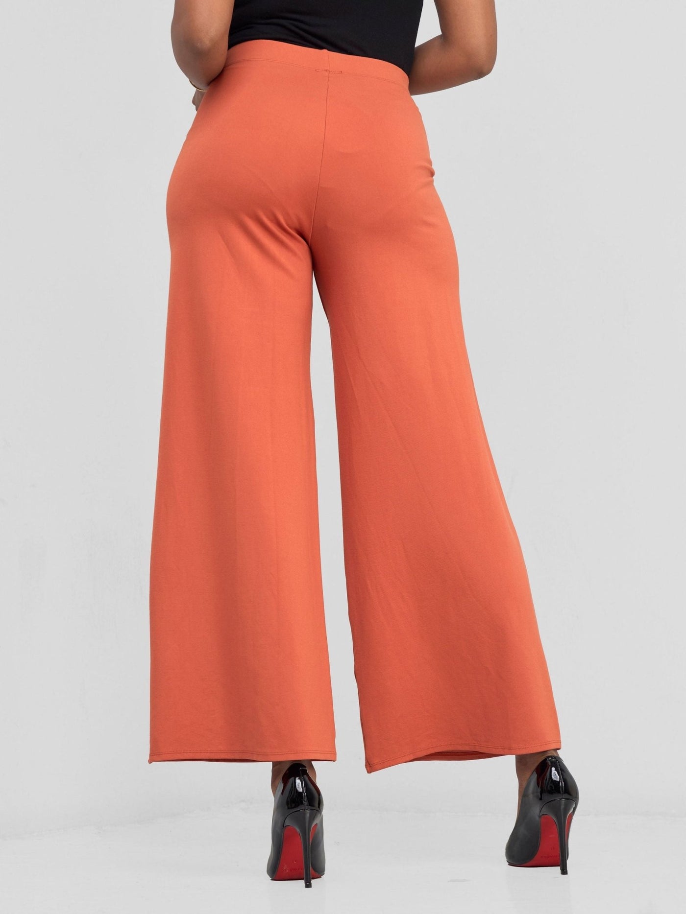 Vivo Upe Wide Leg Pants - Rust - Shopzetu