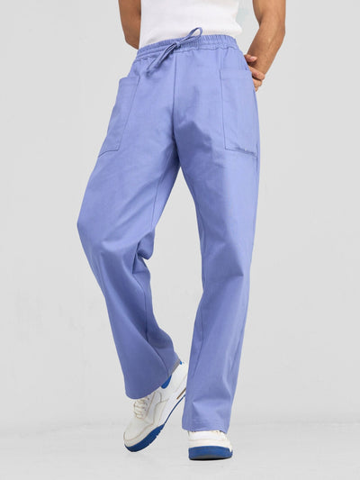 Zoya Banda Men's Cargo Pants - Blue - Shopzetu