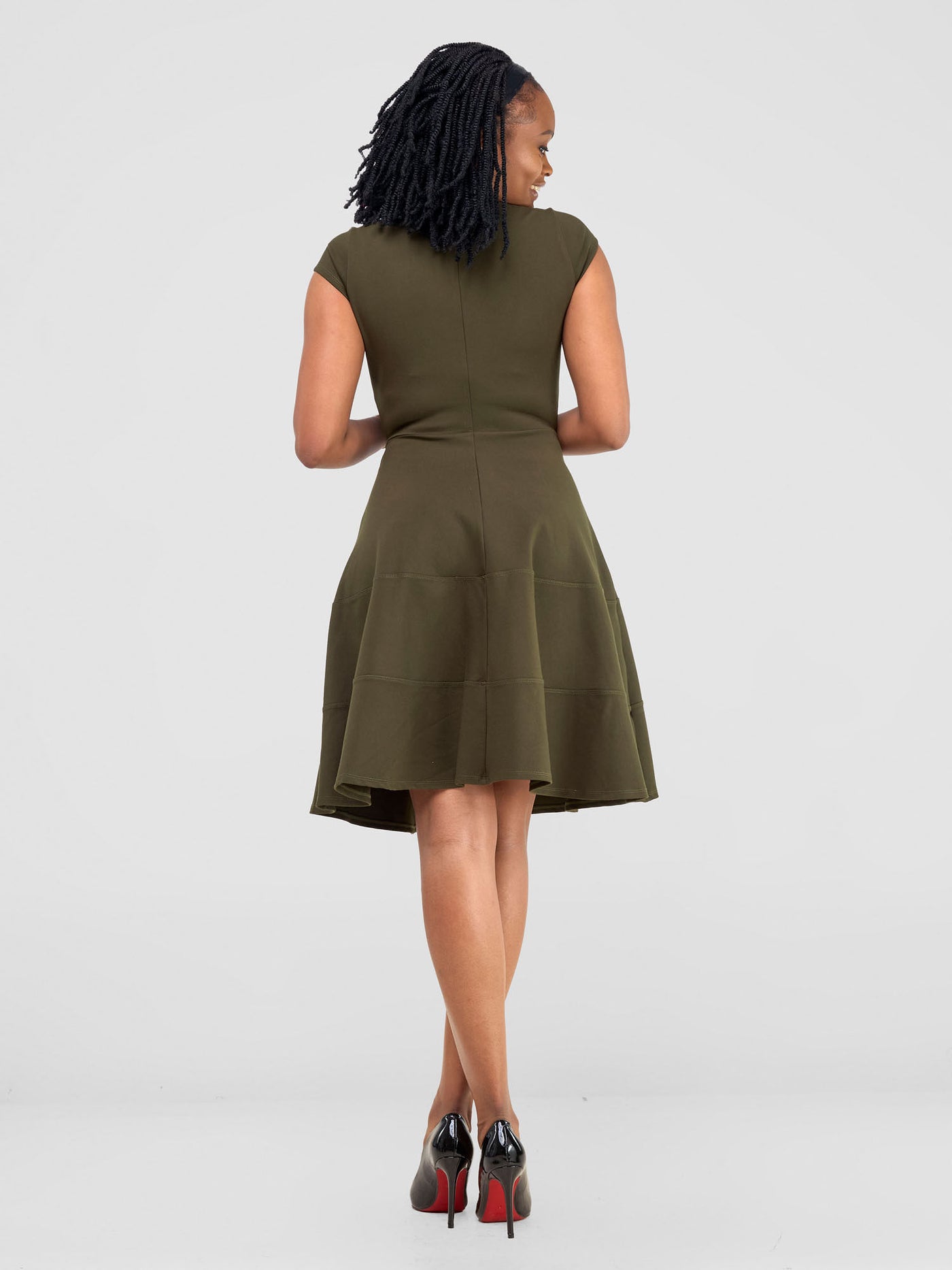 Waridi A-Line Dress - Hunters Green