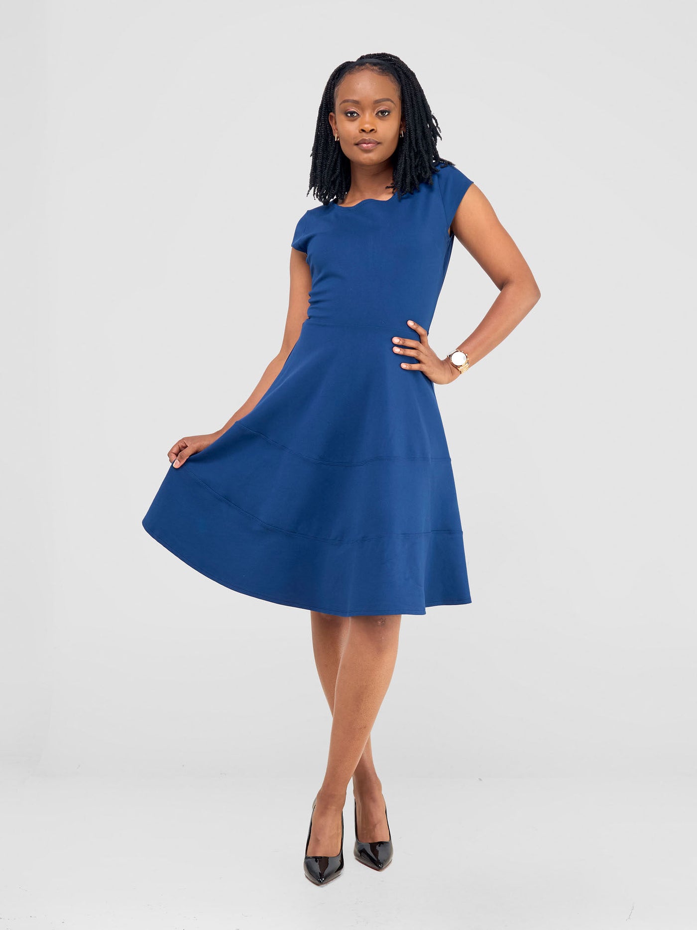 Waridi A-Line Dress - Teal