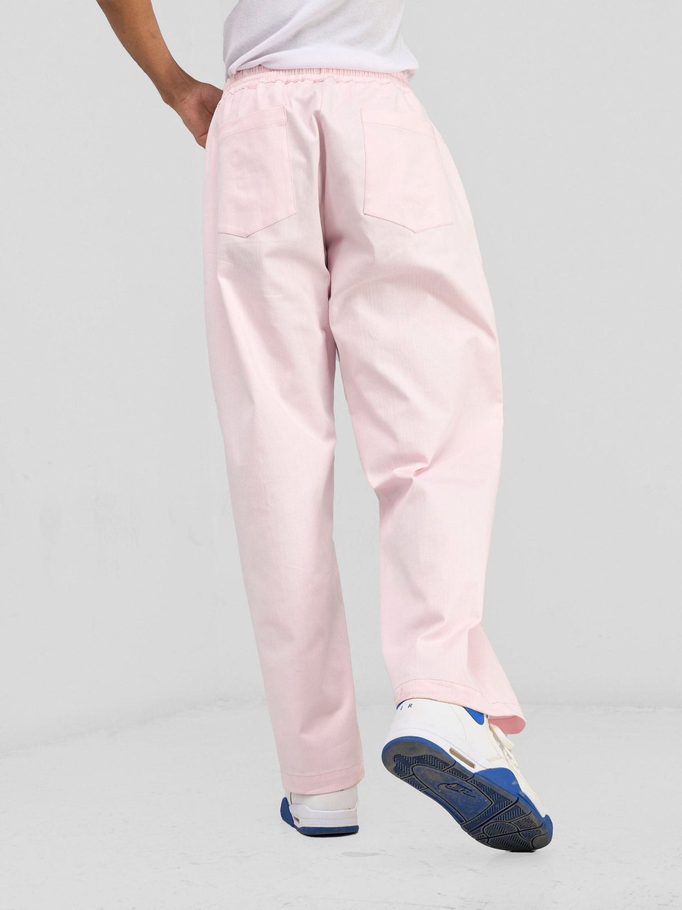 Zoya Banda Men's Wide Pants - Pink - Shopzetu