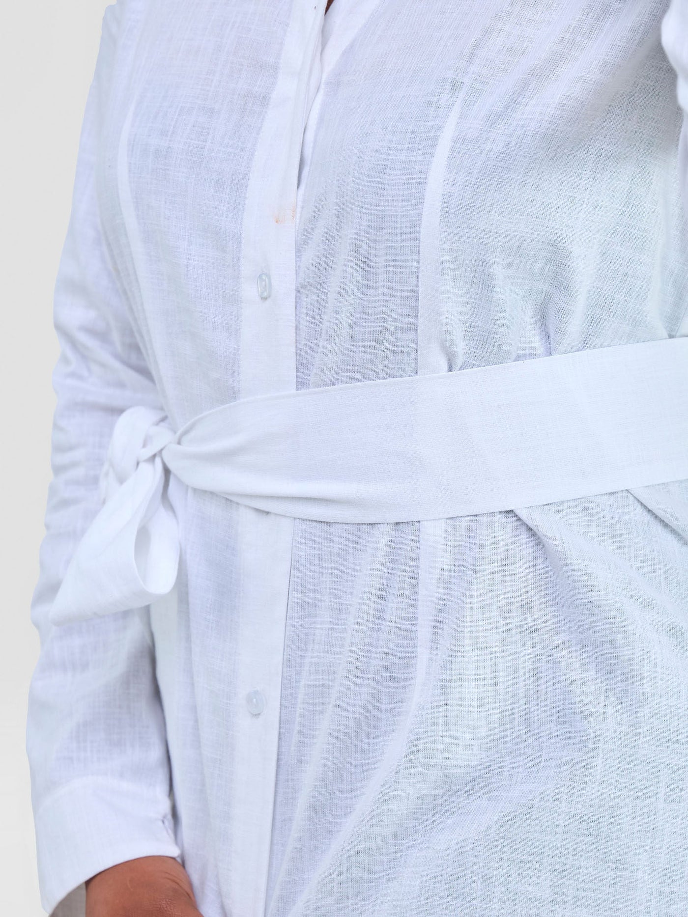 Savannah Chinese Collar Shirt - White