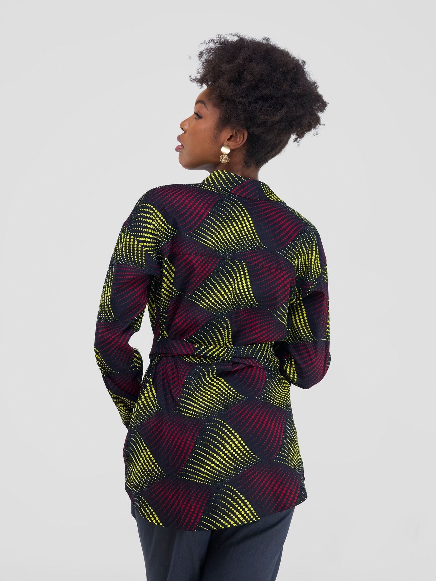 Safari Savannah Kitenge Shacket - Shama Print - Shopzetu