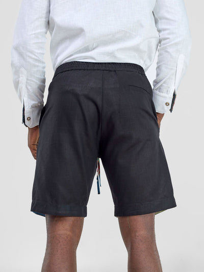 Savannah Men's Drawstring Shorts (Regular) - Black