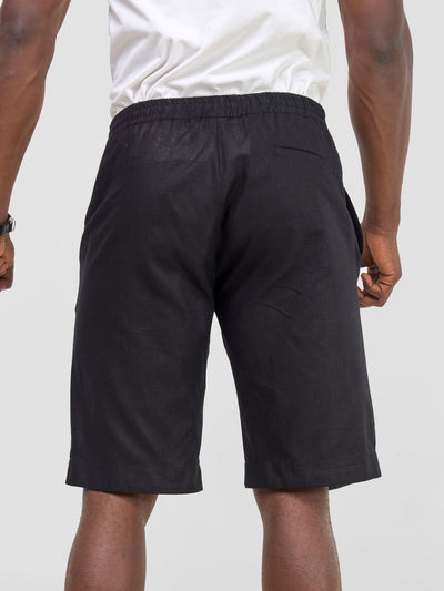 Savannah Men's Drawstring Shorts (Tall) - Black