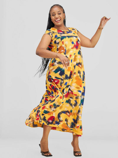 Lizola Ellen Maxi Dress - Yellow - Shopzetu