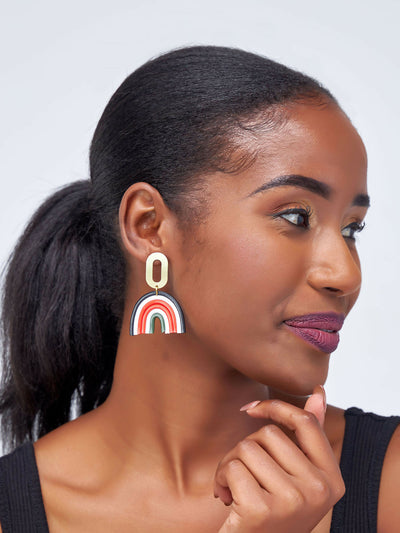 Clay Koki Kenyan Rainbow Hoops - Red