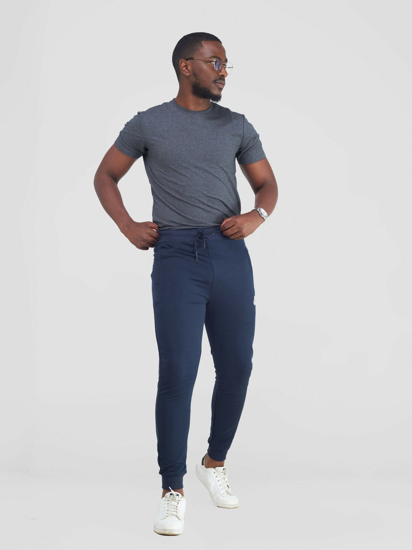 Stylish Sisters Comfy & Workout Men Sweatpants - Navy Blue - Shopzetu