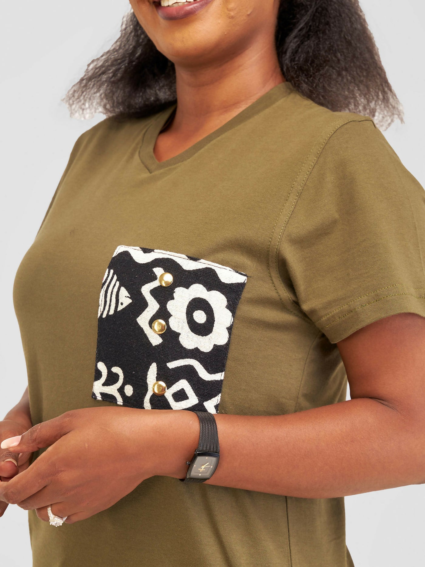 Vazi Afriq Unisex Cotton Jersey T- Shirt - Green