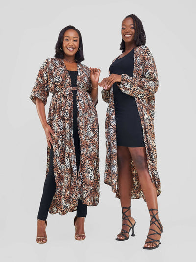 Zuri - Brown Print - Shopzetu