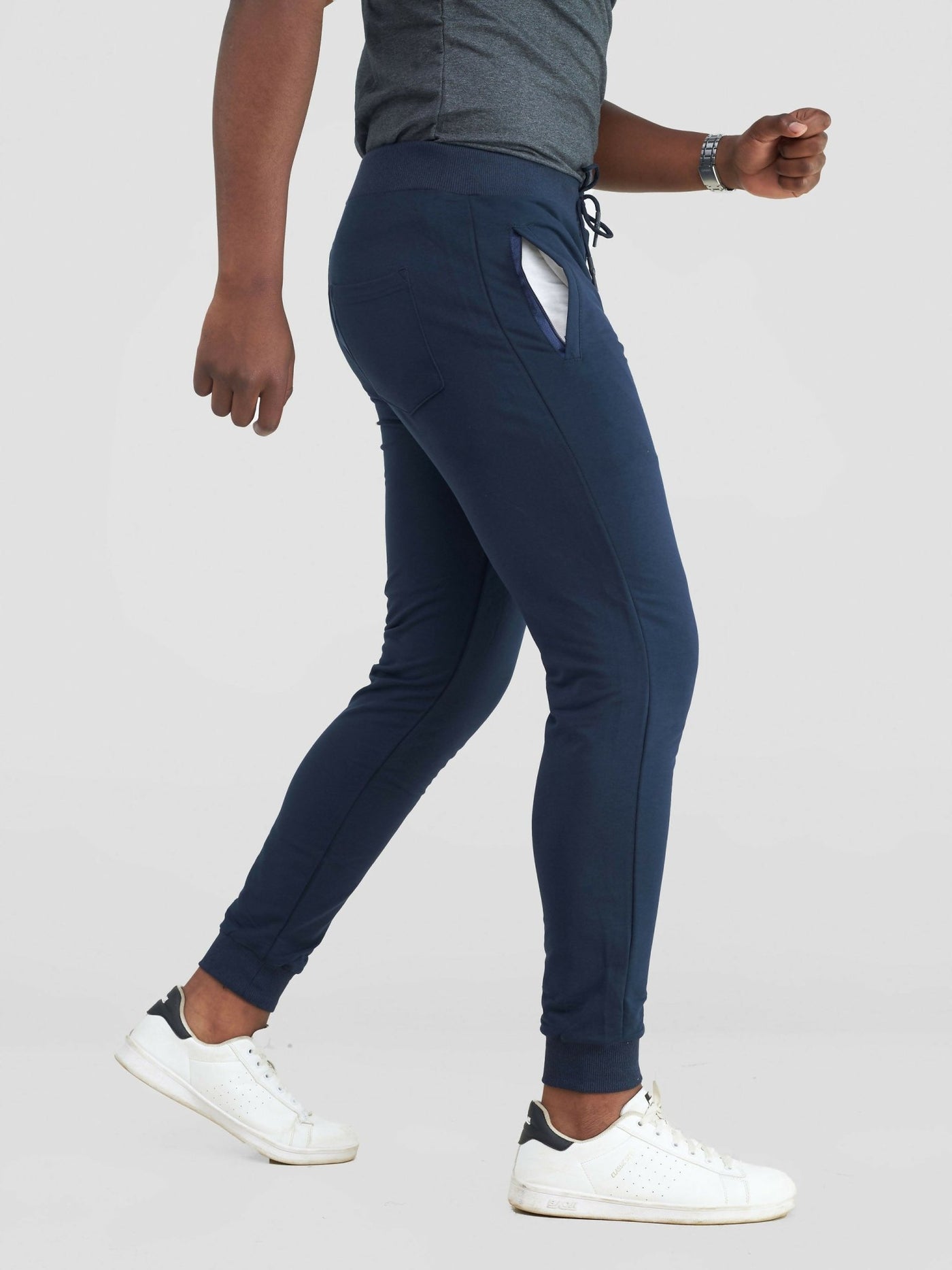 Stylish Sisters Comfy & Workout Men Sweatpants - Navy Blue - Shopzetu