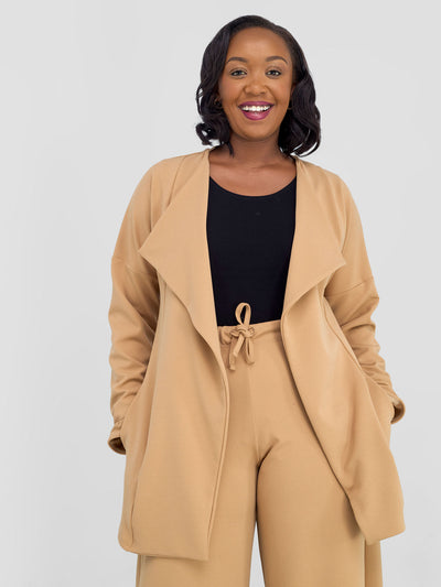 Vivo Wila Turn Up Coat - Taupe