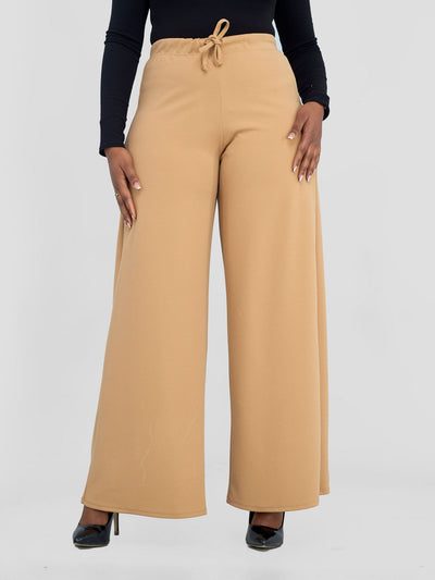 Vivo Wila Wide Leg Pants - Taupe