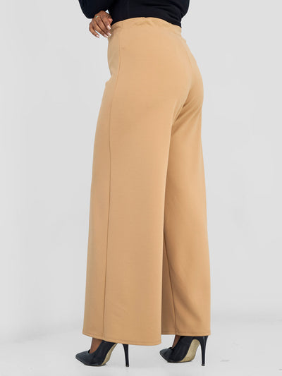 Vivo Wila Wide Leg Pants - Taupe