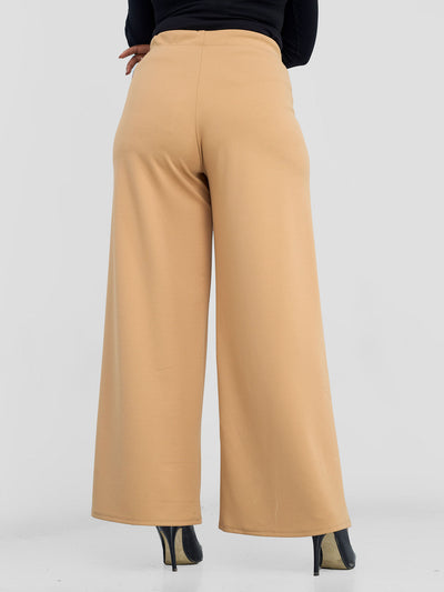 Vivo Wila Wide Leg Pants - Taupe