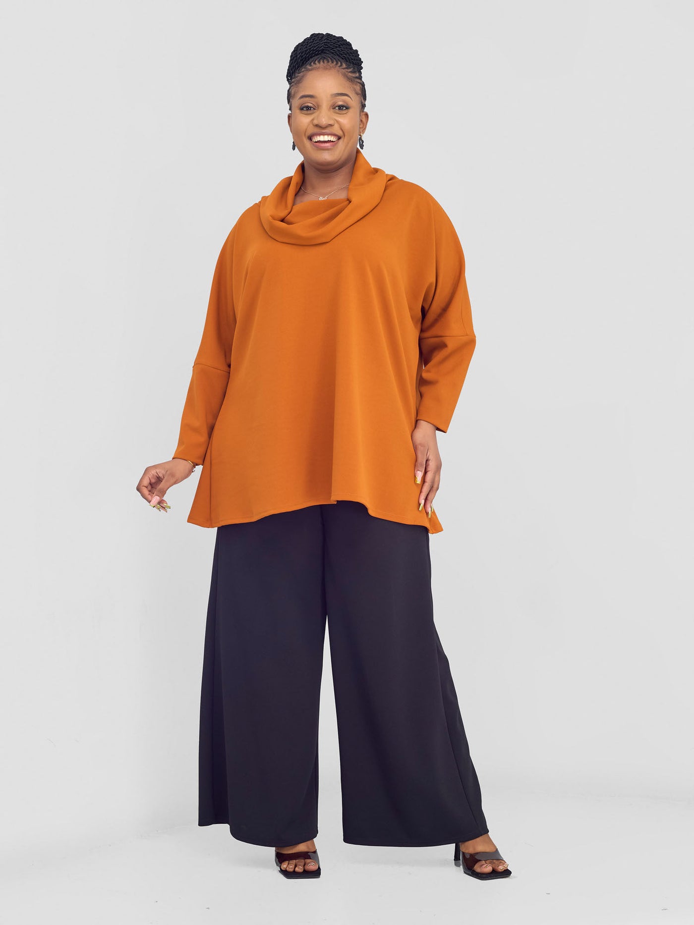 Vivo Wila Cowl Poncho - Rust