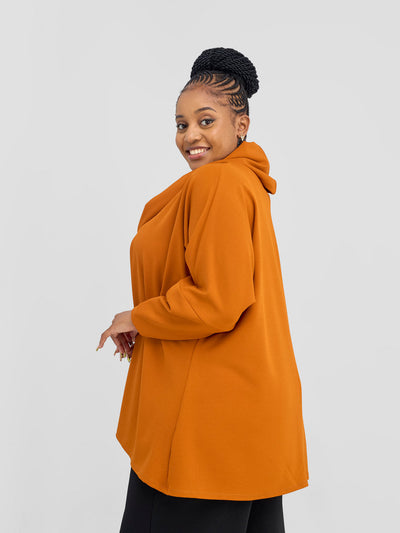 Vivo Wila Cowl Poncho - Rust