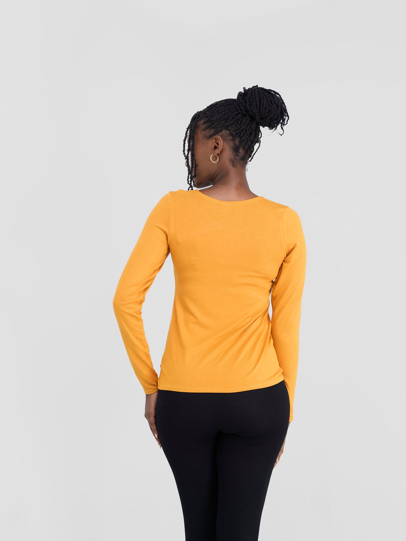 Vivo Basic Long Sleeved Top - Mustard