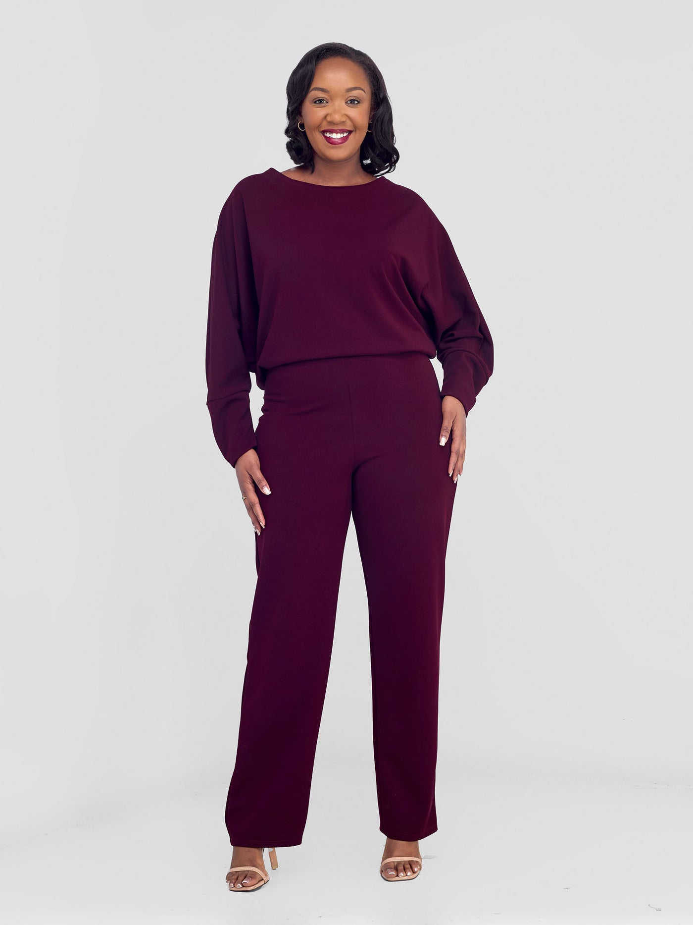 Vivo Wila Jumpsuit - Burgundy