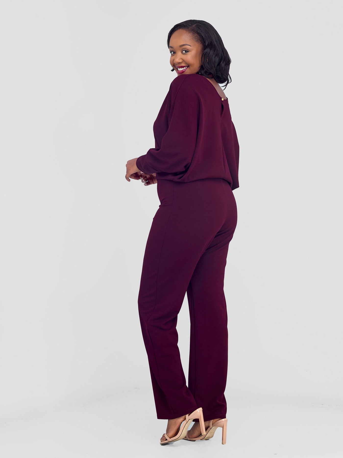 Vivo Wila Jumpsuit - Burgundy