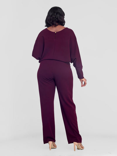 Vivo Wila Jumpsuit - Burgundy