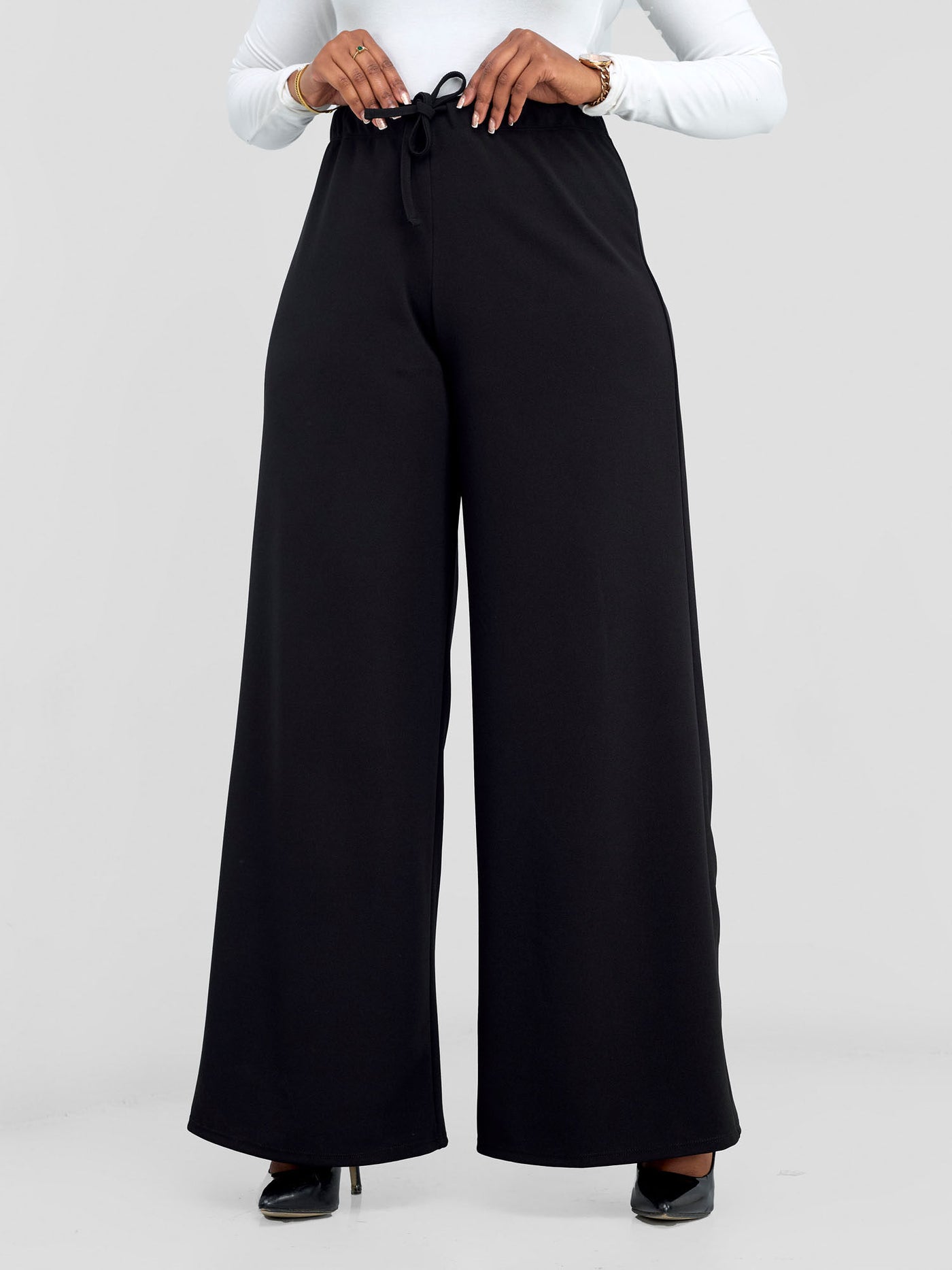 Wila Wide Leg Pants - Black