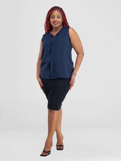 Lizola Dayana Blouse - Navy Blue