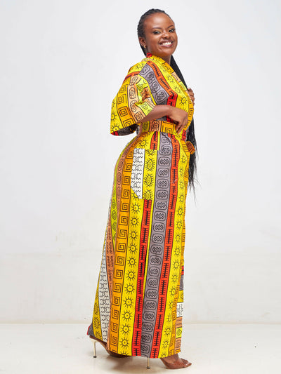 Purple Thread Dahomey Kimono - Yellow / Orange