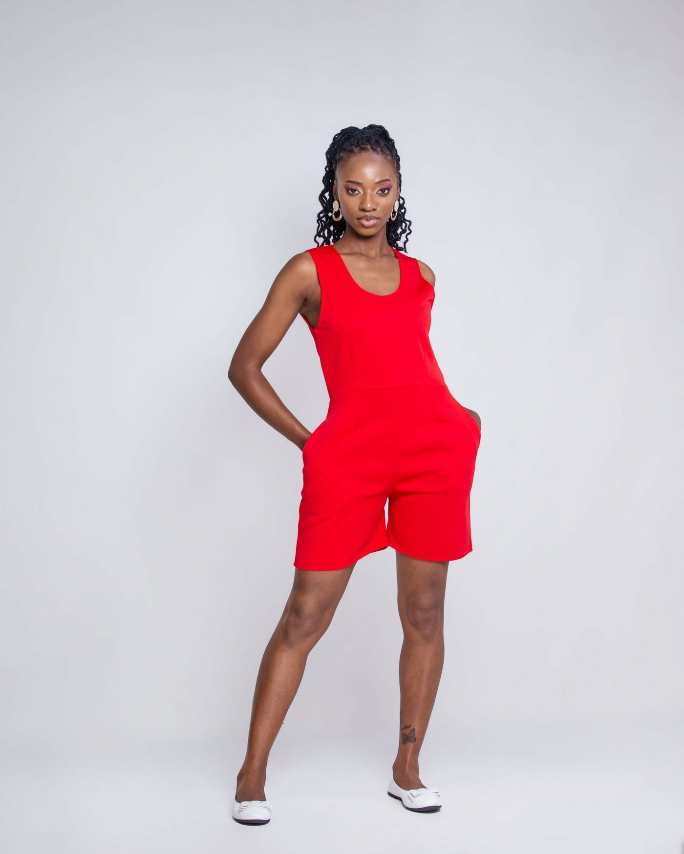 Bellatrix Romper - Red - Shopzetu