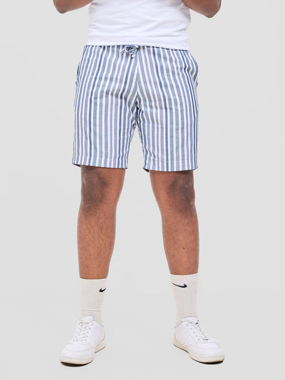 Safari Mansi Mens Shorts - Black Stripes