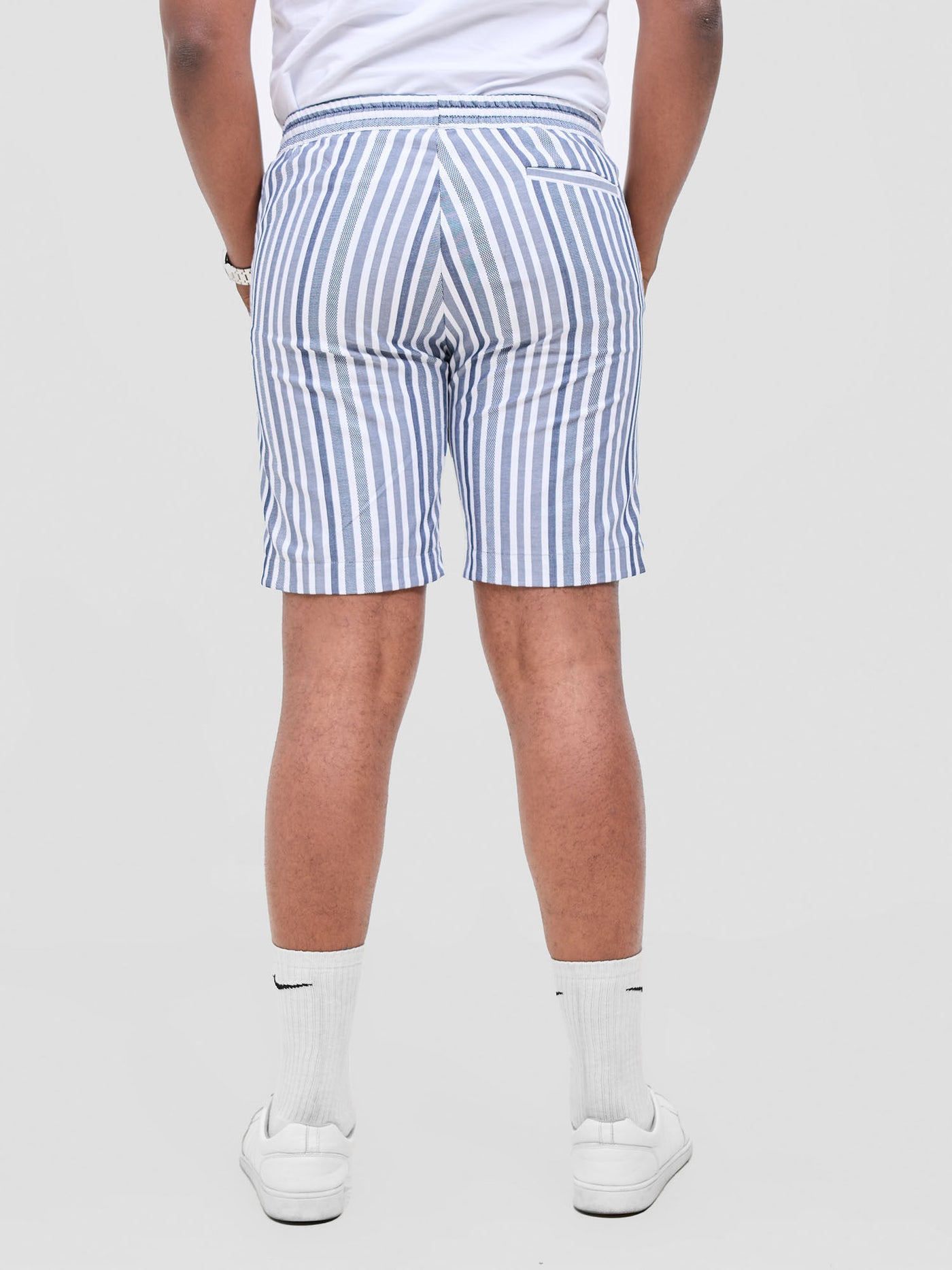 Safari Mansi Mens Shorts - Black Stripes