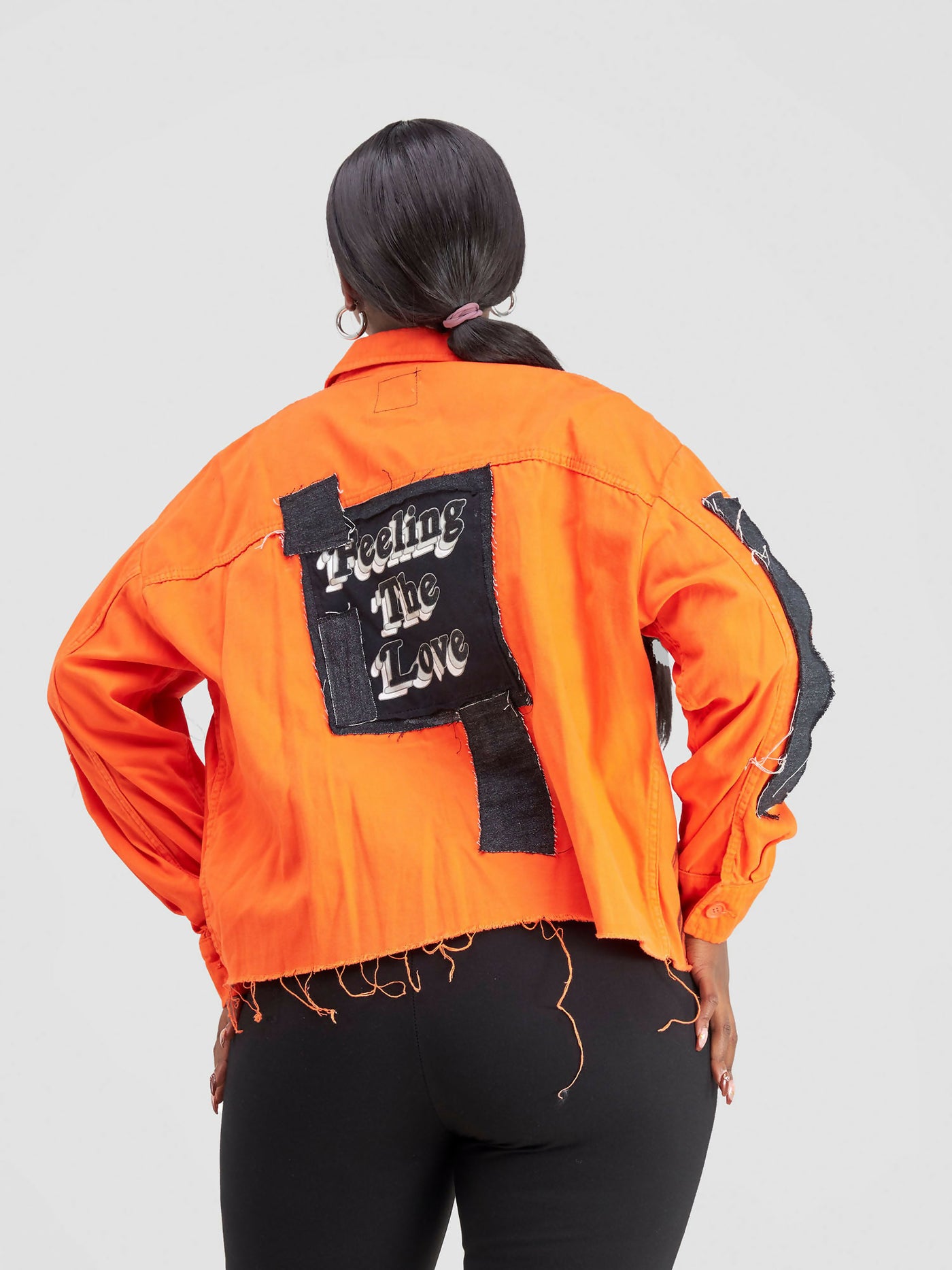 4Mtaa Feeling The Love Jacket - Orange