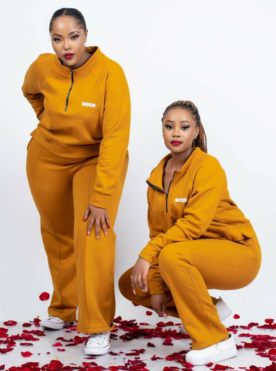 Plainchic Tracksuit - Mustard - Shopzetu