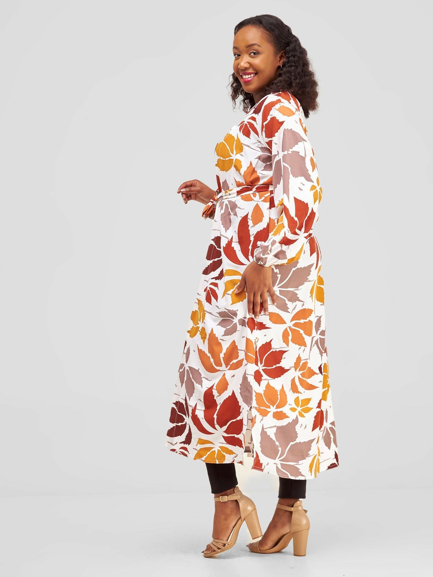 Kimono World Autumn Kimono - Floral Print - Shopzetu