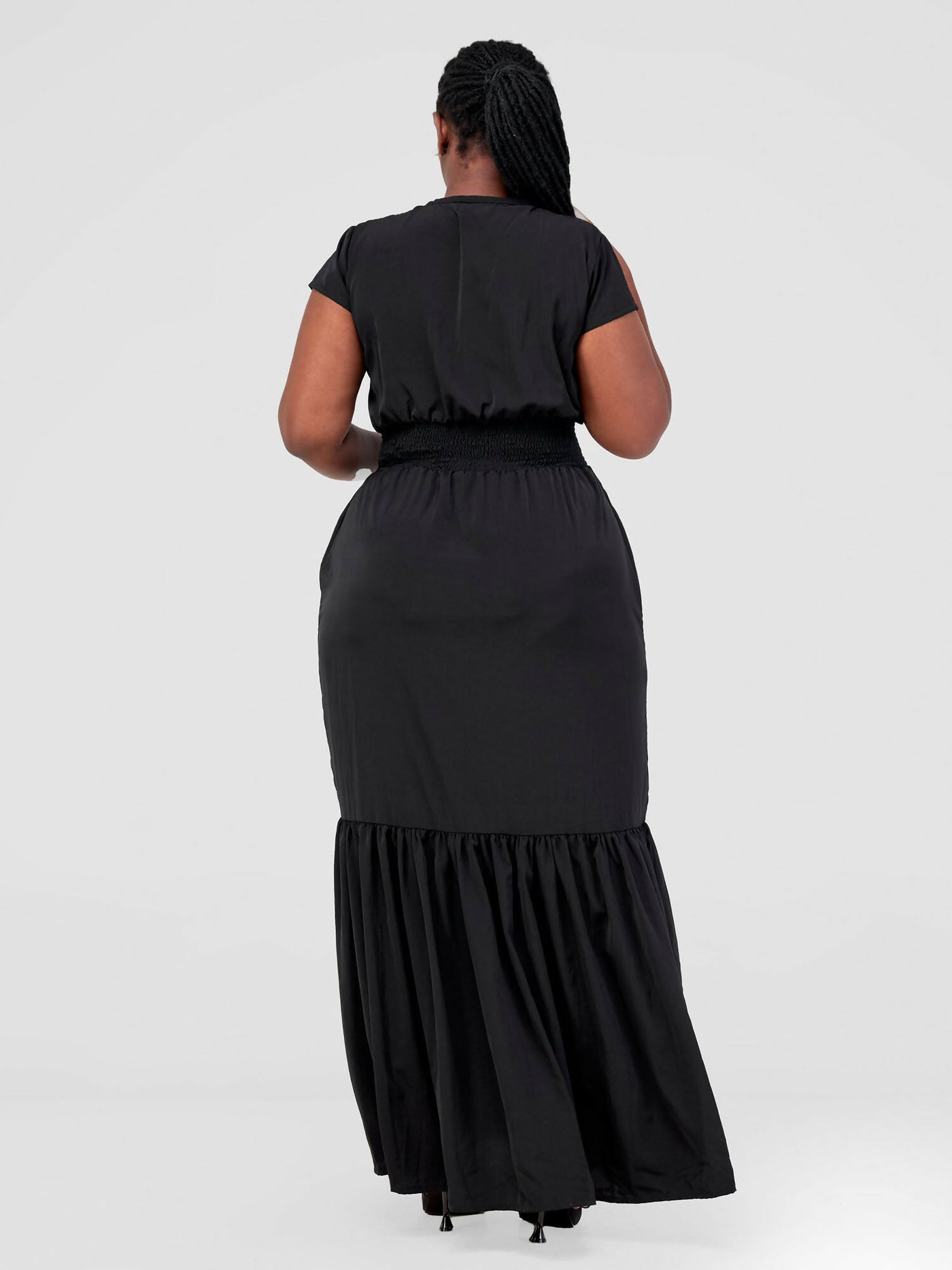 Zamaya Stitches Dress - Black