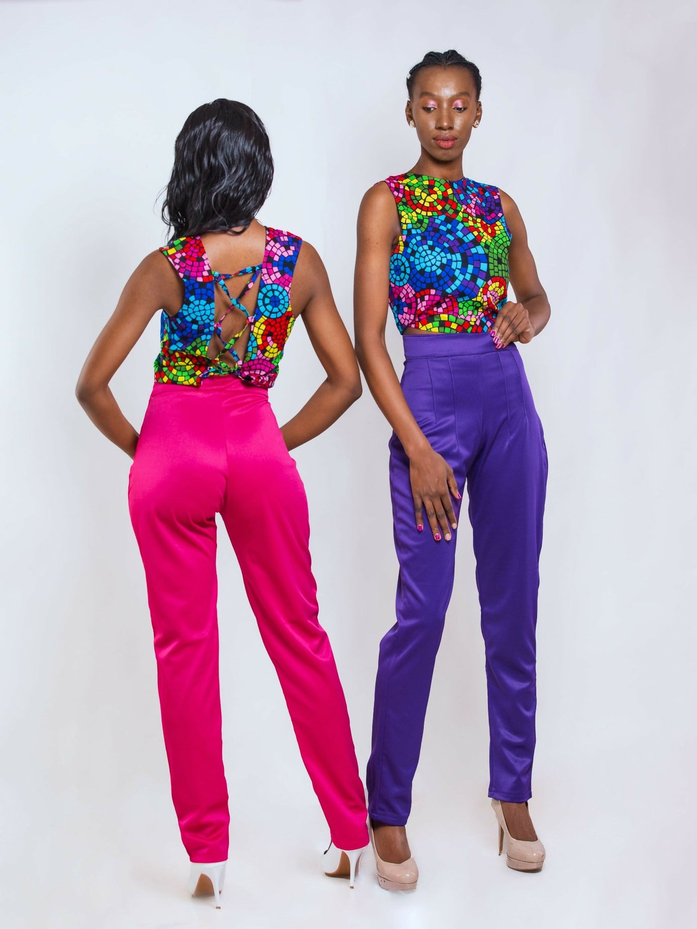 Da'Joy Fashions Thinta Pant Set - Purple - Shopzetu