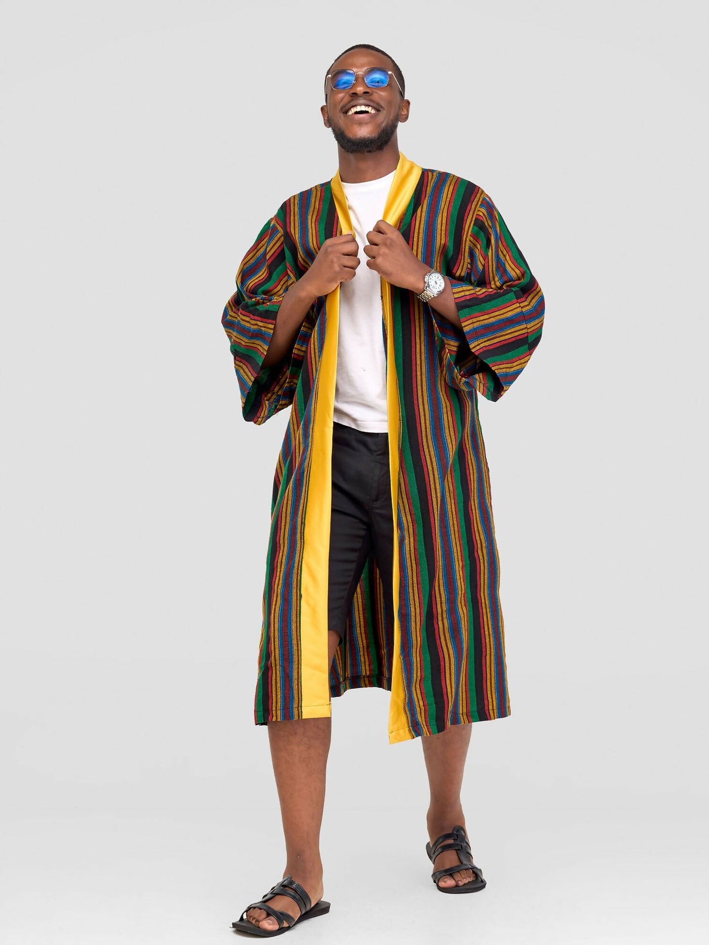 Liquid Lemn Unisex Earth Vibe Kimono - Multicolored - Shopzetu