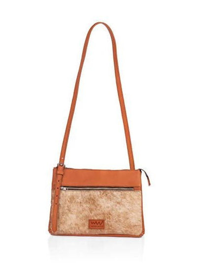 Wazawazi Kwena Sling Bag - Rust - Shopzetu