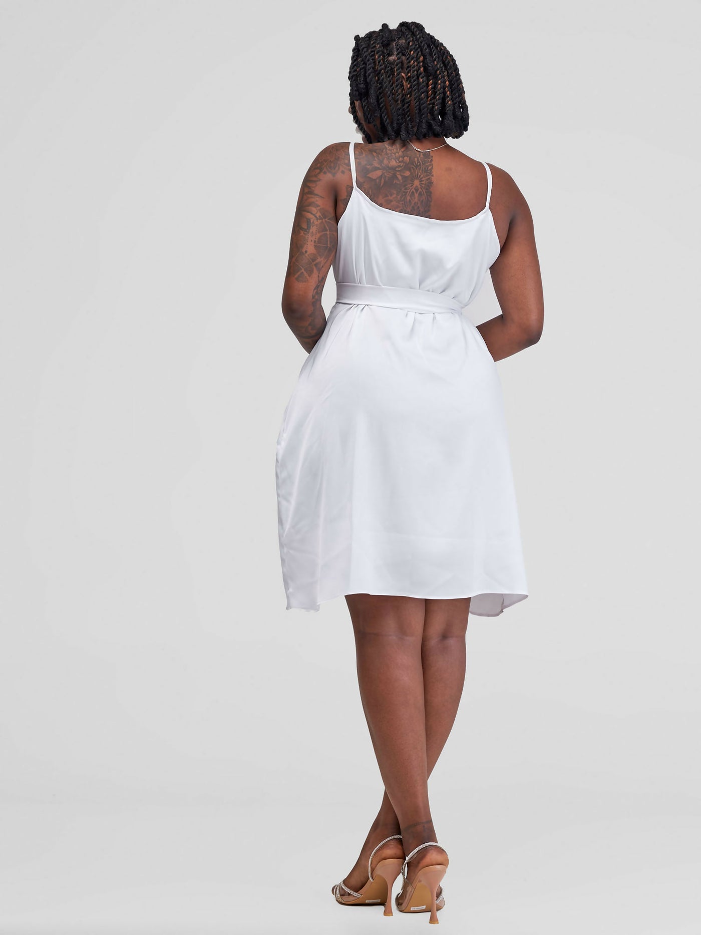 Tayari Fashion House Sankara Silk Dress - White